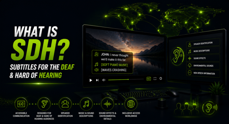What Is SDH (Subtitles for the Deaf and Hard of Hearing)?